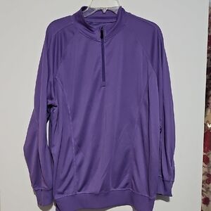 Fennec Purple Quarter-Zip Pullover GOLF SZ LARGE Highly Evolved